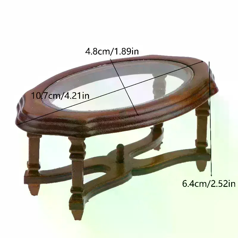 1/12 دمية محاكاة طاولة القهوة نموذج دمية غرفة المعيشة زخرفة الأثاث المشهد الصغير البناء الدعائم