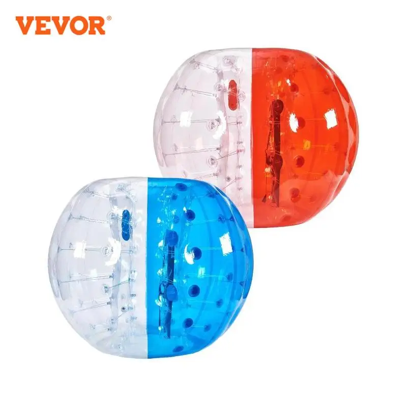 VEVOR confezione da 2 palline gonfiabili da 5 piedi/1.5M palline da calcio a bolle spesse 0.8mm palline gonfiabili Zorb per adulti o bambini