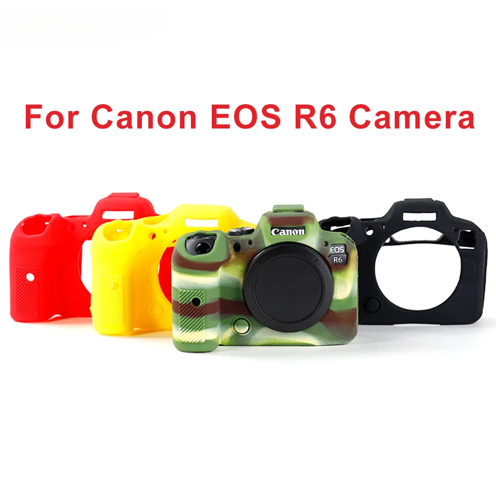 

For Canon EOS R6 Silicone Case Bag Body Cover Protector Frame Skin Mirrorless Camera