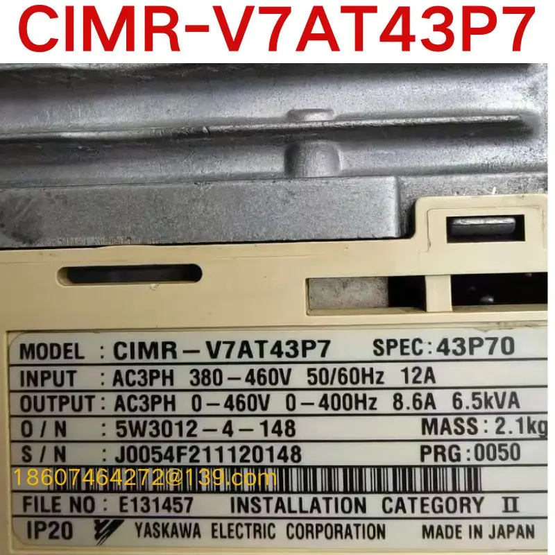 Second-hand test OK  Inverter CIMR-V7AT43P7