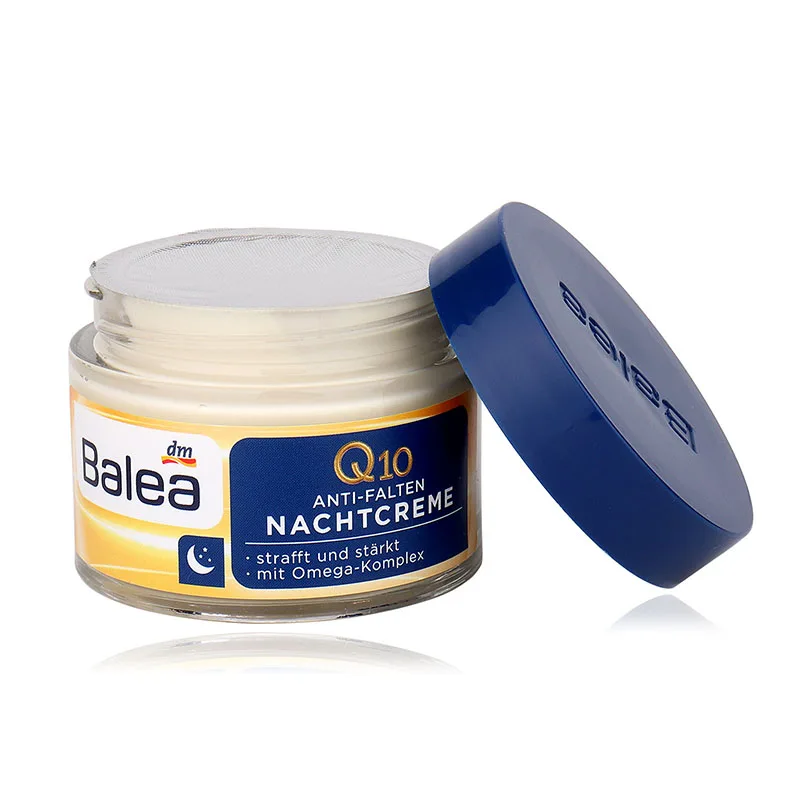 Balea Q10 Anti Wrinkle Regenerating Night Cream With Omega Formula Tighten Strengthen Skin Resistance Elasticity Moisturizing