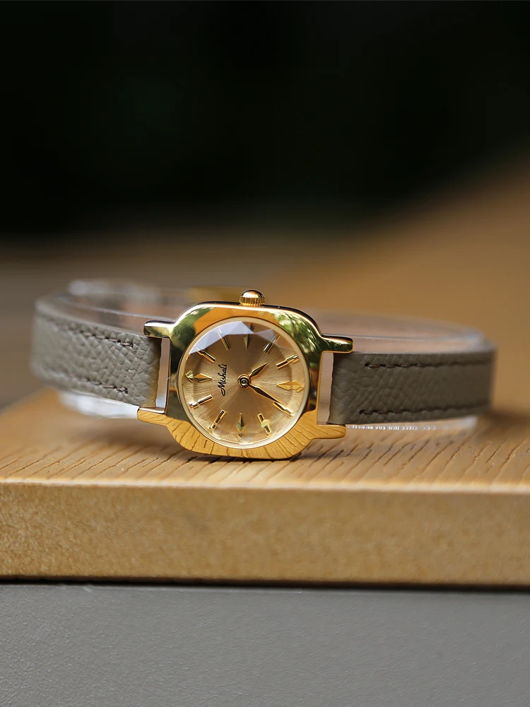 ساعة يد نسائية أنيقة ساعة كوارتز صغيرة ورائعة بحزام جلدي موديل 2026 جديد مثالية كهدية للنساء. #5