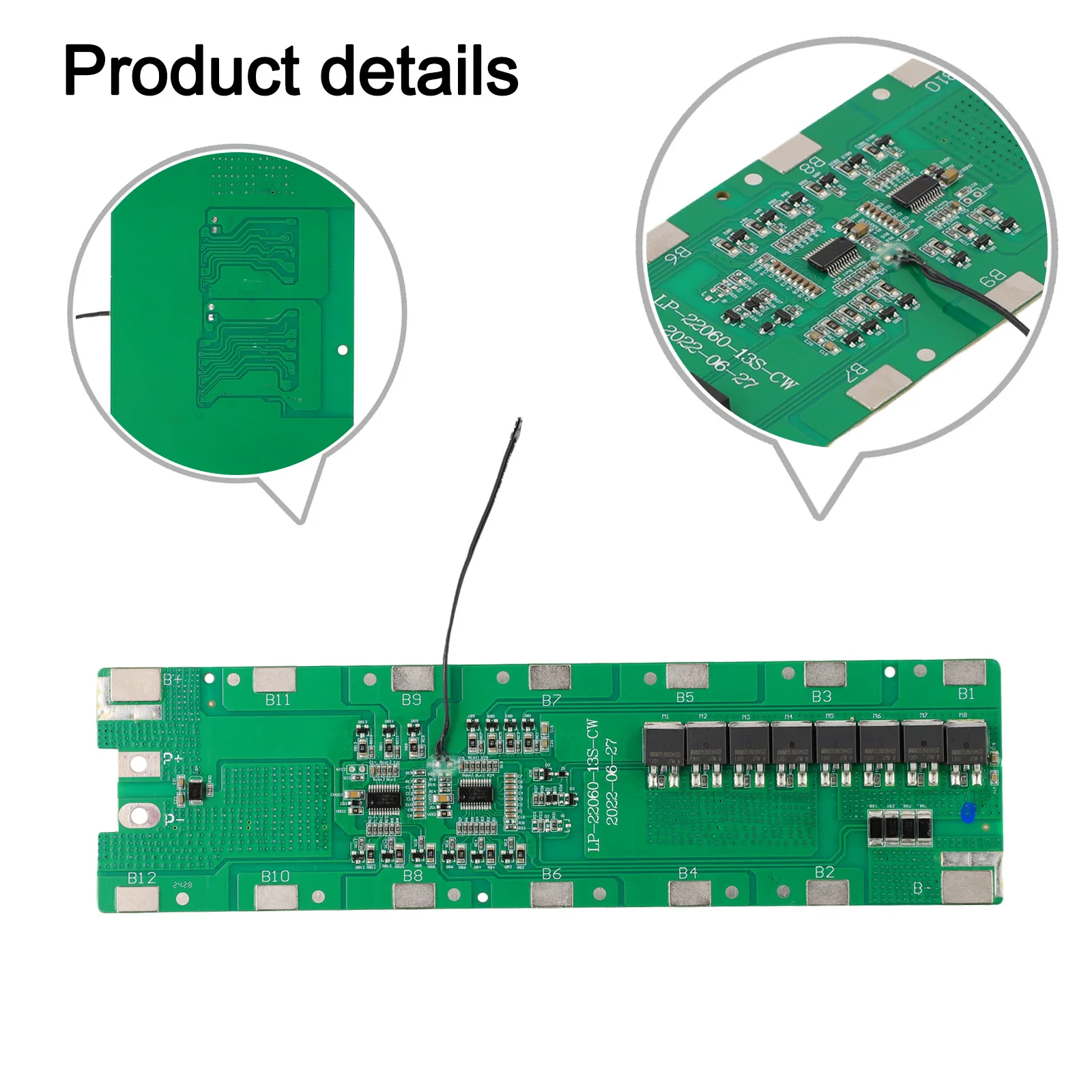 13S 6P 48V PCB Board For 48V E-bike Battery Spare E-bike Battery Box Holder PCB Board With Balance For E-scooter Hot Sale 2024