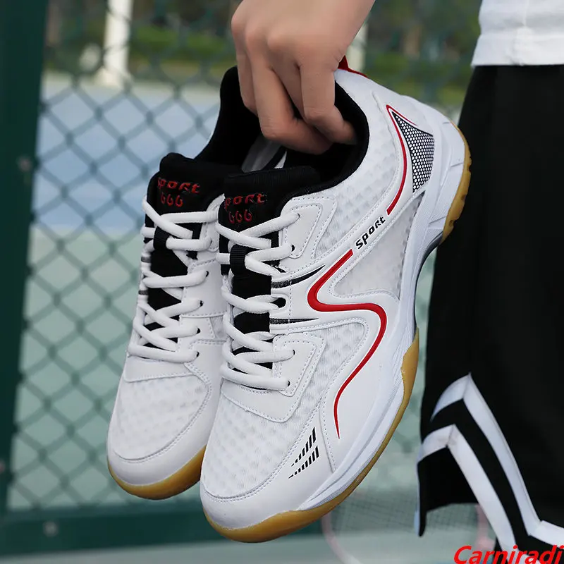 Unisex Professional Athletic Training Badminton Shoes Women Anti-slippery Shock-absorbant Sneakers Men Breathable Tennis Shoe