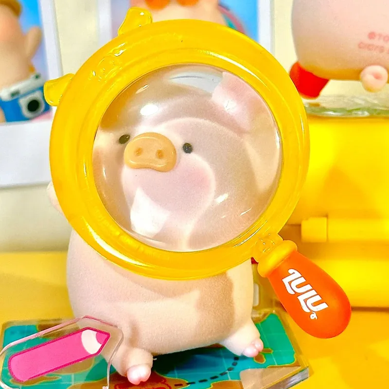 Lulu The Piggy Travel Blind Box Cute Cartoon Mystery Boxes Decor Doll Surprise Bag Child Girl Birthday Gift Desk Ornament Toys