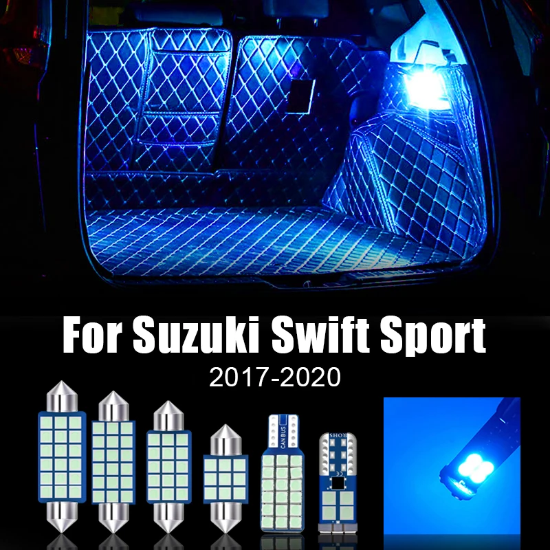 

For Suzuki Swift Sport 2017 2018 2019 2020 Error Free 12V Car Interior LED Bulbs Auto Dome Reading Lamps Trunk Lamp Accessories