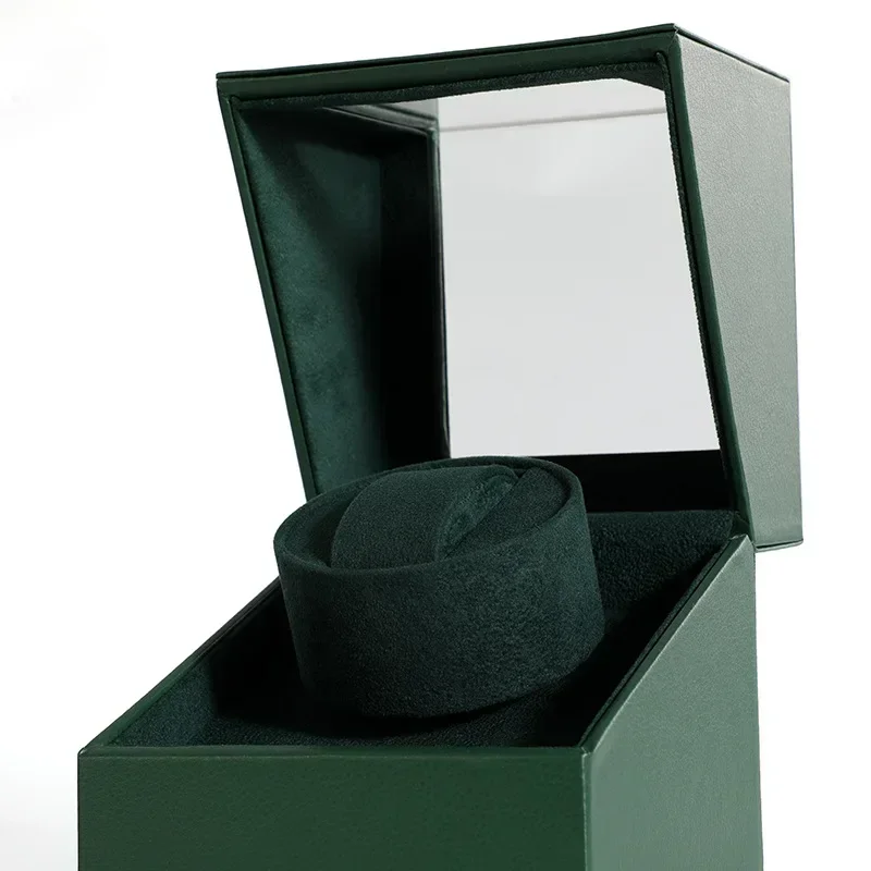 Fashion  Classic Black Green Mechanical Watch Electric Tachometer Automatic Motor Box Watch Package Gift Box Shaker Shaker NH38