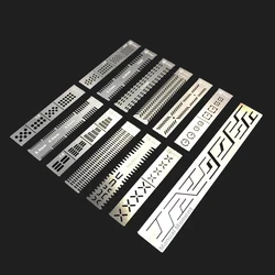 Stainless steel 13 In 1 Details of the Carving Auxiliary Ruler Renovation Engraving Aids For Gundam Hobby Model Making DIY Tools