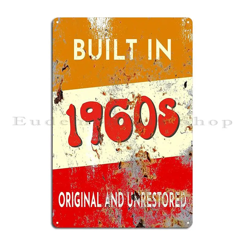 Customiseable Rusted Retro Metal Birth Year Plate Birthday Metal Sign Decoration Custom Create Kitchen Pub Tin Sign Poster image 2