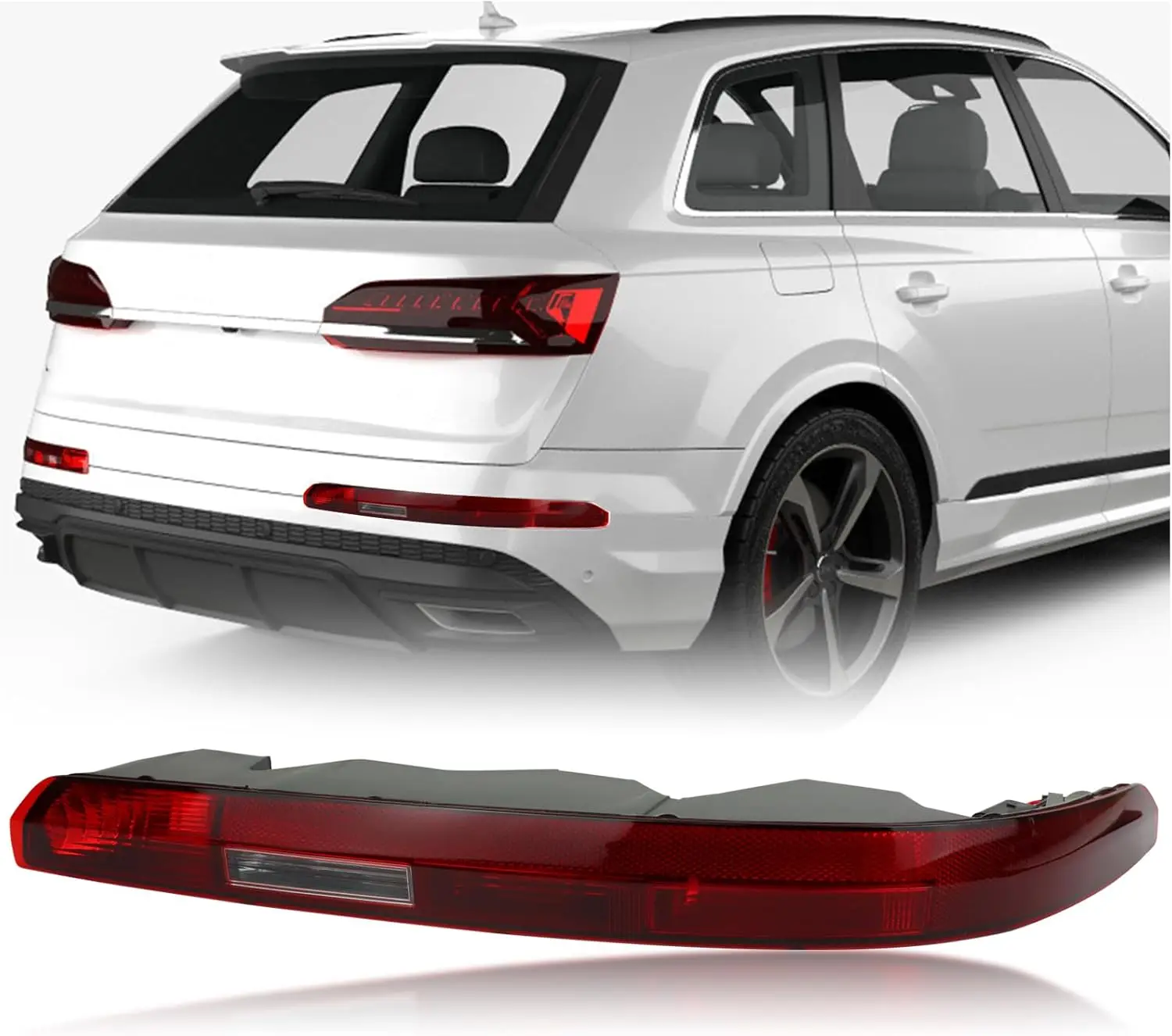 

Rear Bumper Brake Tail Light Kit for Audi Q7 2016-2023 Right Side