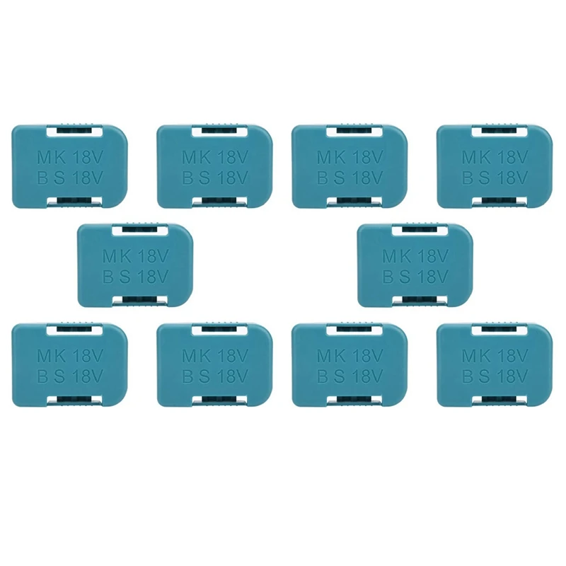 10Pcs Battery Storage Rack Battery Holder Case For Makita 18V Fixing Devices(Blue)