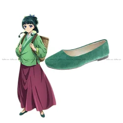 Anime The Apothecary Diaries Maomao Cosplay Shoes Green Casual Shoes For Women Men Halloween Party Roleplay Canvas Shoes