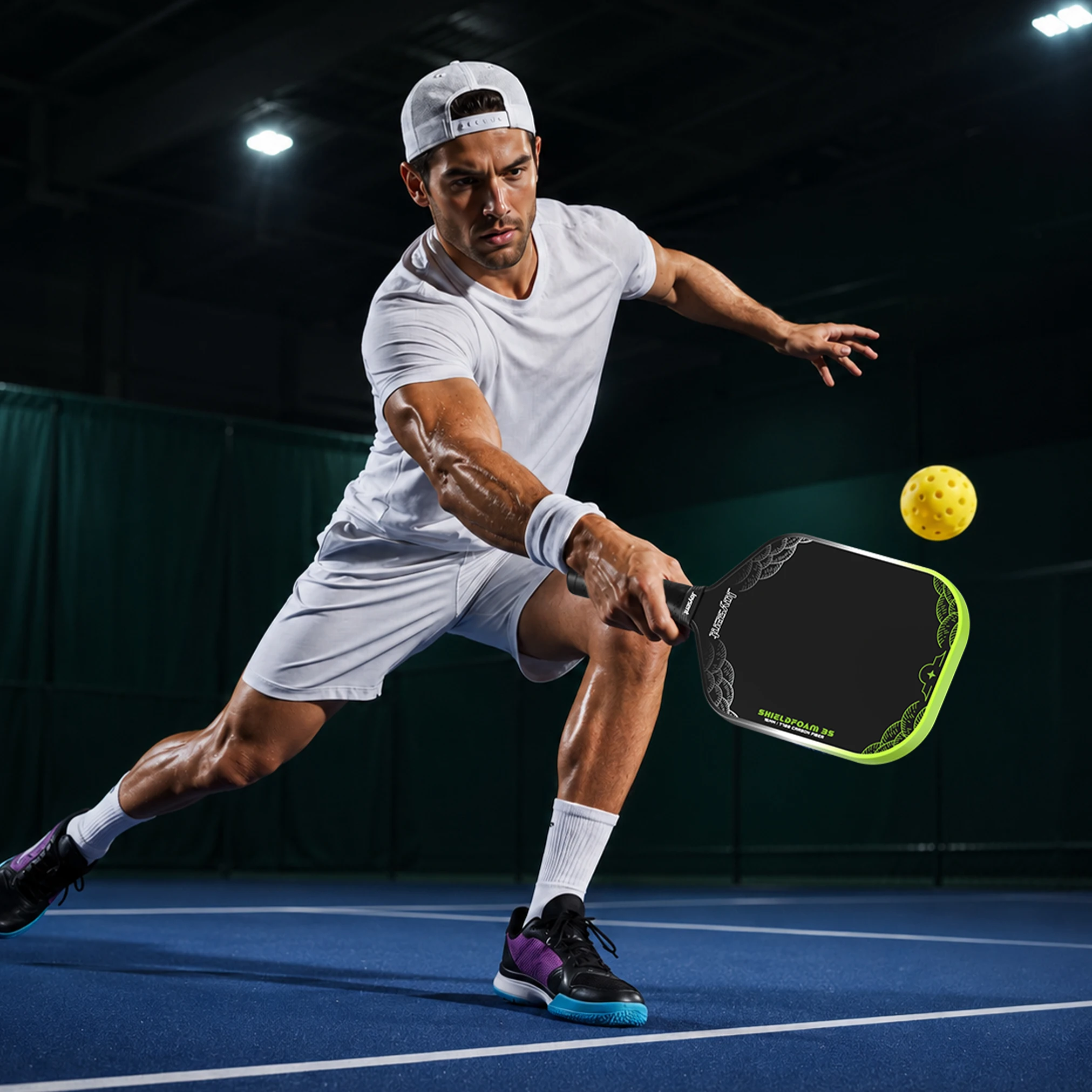 Joysent MPP Schaumkern Pickleball-Schläger Thermogeformtes T700 Rohkohlefaser 16mm Pickleball-Racket für Spin & Kontrolle für Fortgeschrittene – Detail 9