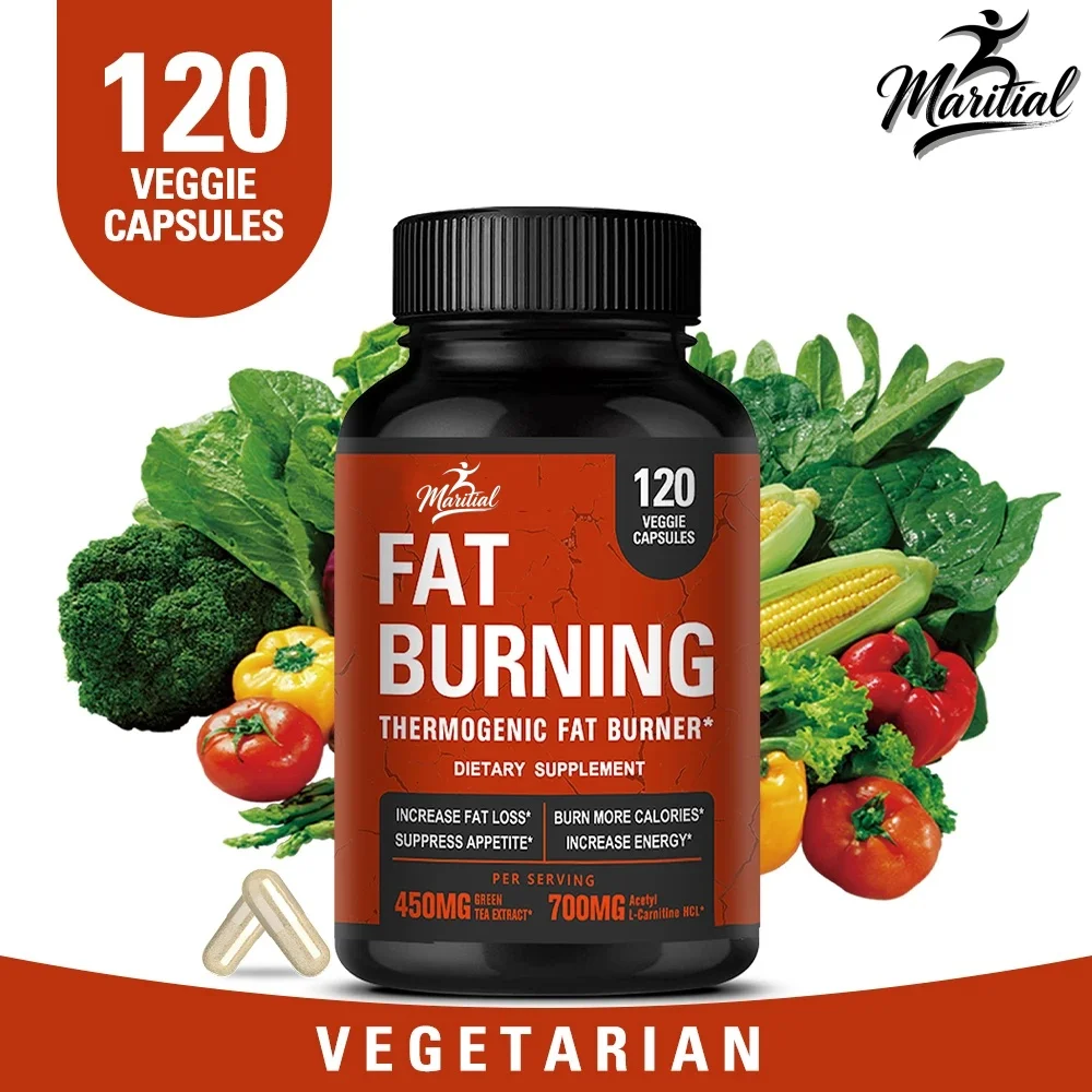 Acetyl-l-carnitine, Green Tea Extract and , Support Fat Burning, Metabolism, Improve Mood, 30/60/120 Capsules