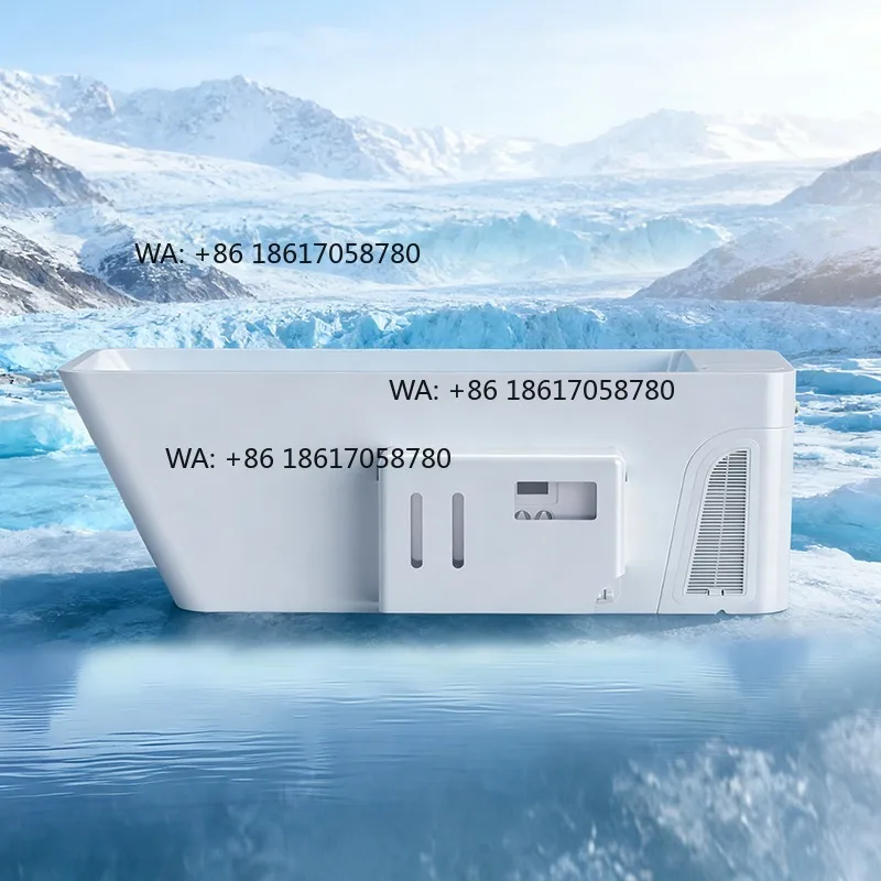 All-in-One Smart Wifi Acrylic Cold Plunge Bathtub Ozone Pump 1 HP Chiller Freestanding Ice Bath Tub for Outdoor Gym Wellness