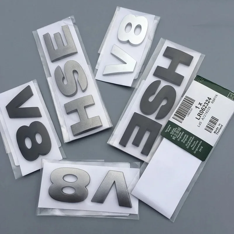 ABS 3D Letters Emblem V8 HSE Badge For Discovery 3 4 Freelander 2 Car Styling Tail Trunk Sticker