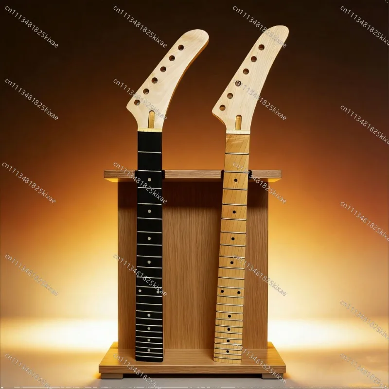 For T-Handle Banana Head 6 Strings 22 Frets Maple Matte Rosewood Fingerboard Electric Guitar Neck Guitar Handle