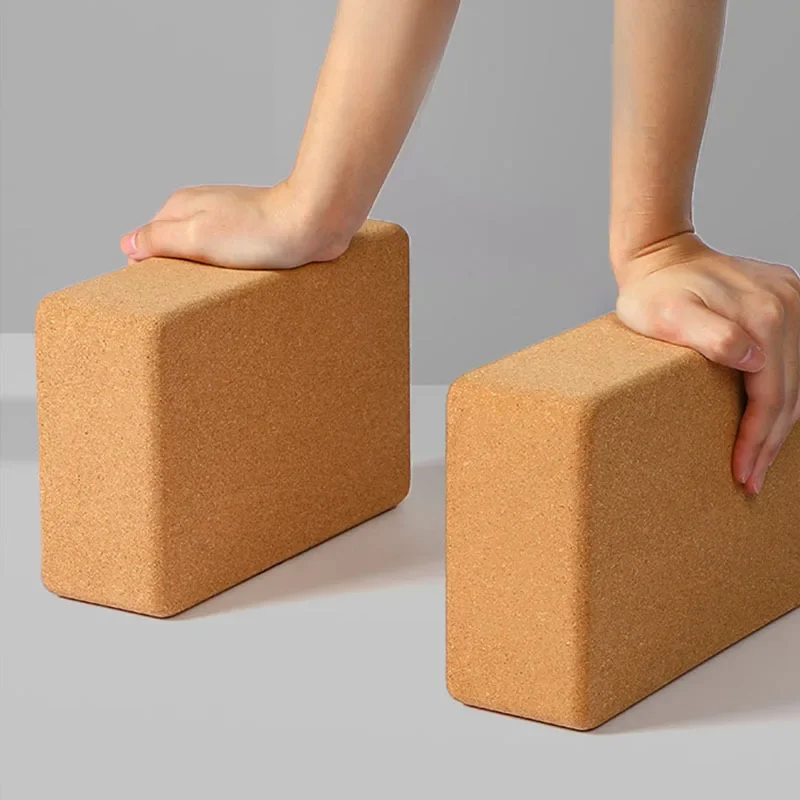 Yoga Wood Brick High Density Cork brick Fitness Bricks Professional yoga Block