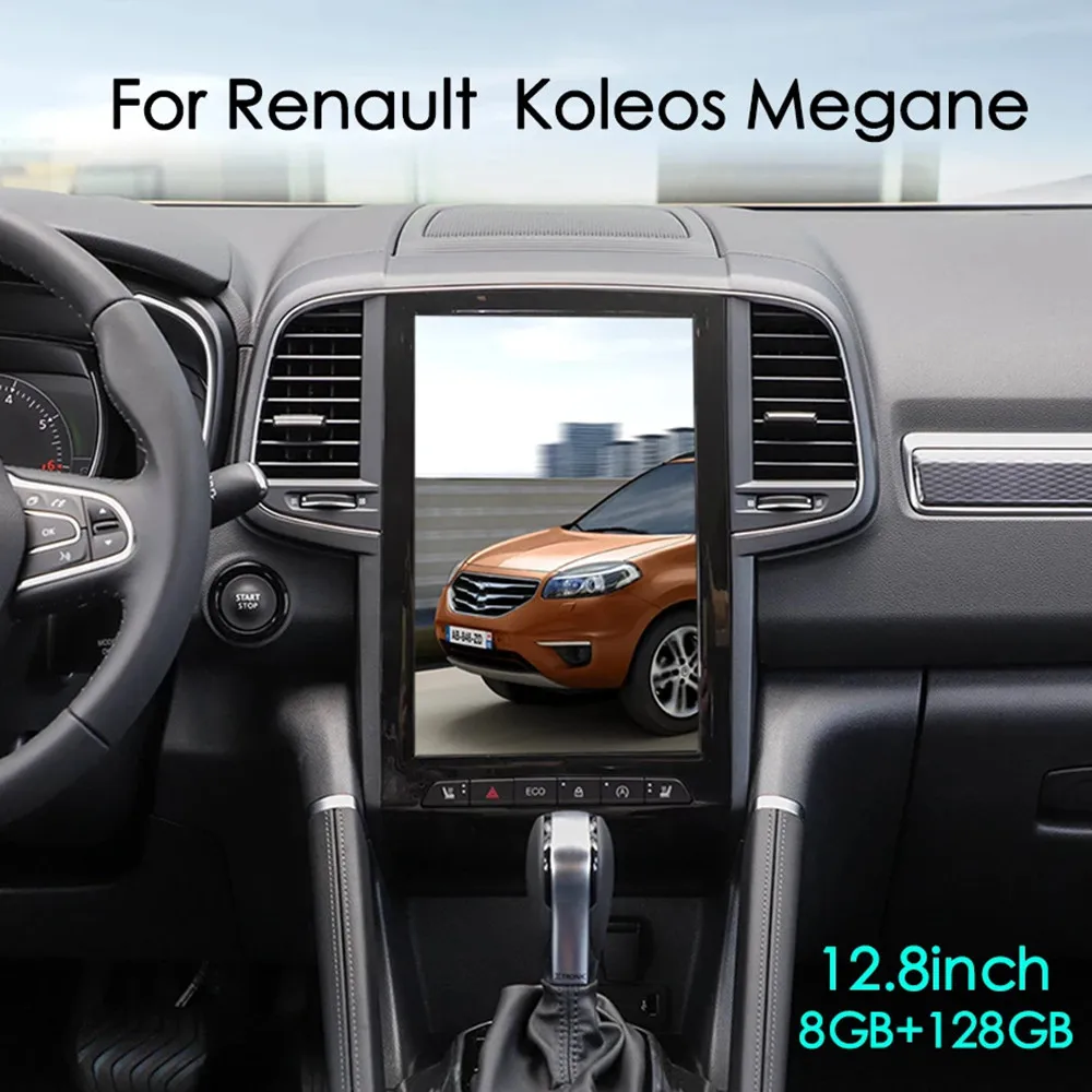 

12.8" Android For Renault Koleos Megane 4 2016 - 2019 Car Screen Audio Radio Video Multimedia Player GPS Navigation Carplay 4G