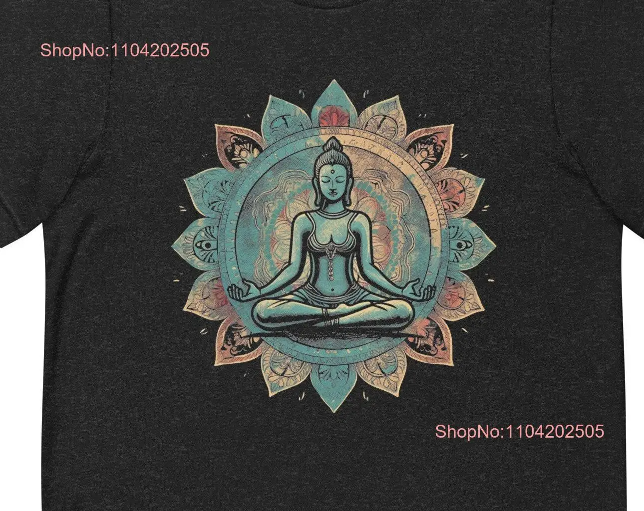 Zen Harmony Embrace Tranquility with Our Serene Yoga Meditation Pose T shirt long or short sleeves