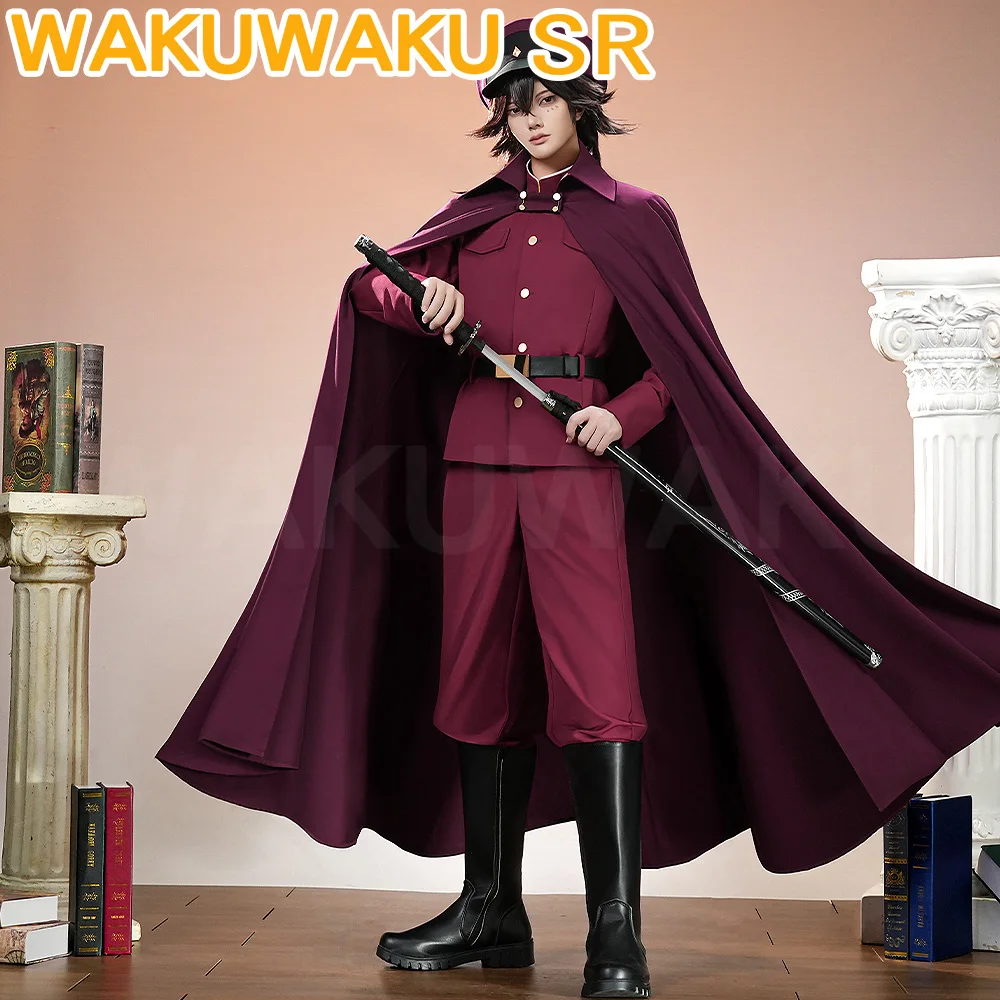 Saigiku Jouno Suehiro Tetcho Okura Teruko Cosplay Anime Bungo Stray Dogs S-3XL WakuWaku-SR Men Red Uniform Costume Plus Size