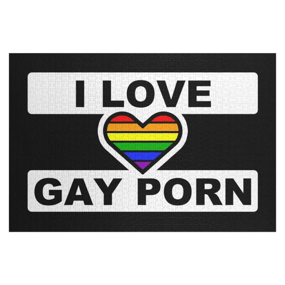 

I LOVE GAY PORN - BE LOUD. BE PROUD. YOU are VALID! Funny practical joke gift FREAK FLAG Jigsaw Puzzle Custom Child Gift Puzzle