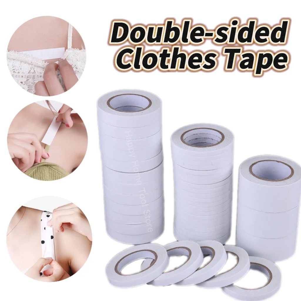 8M Women Clear Double Sided Tape For Clothes Dress Body Skin Adhesive Sticker Transparent Anti-Exposure Adhesive Sticker Strip