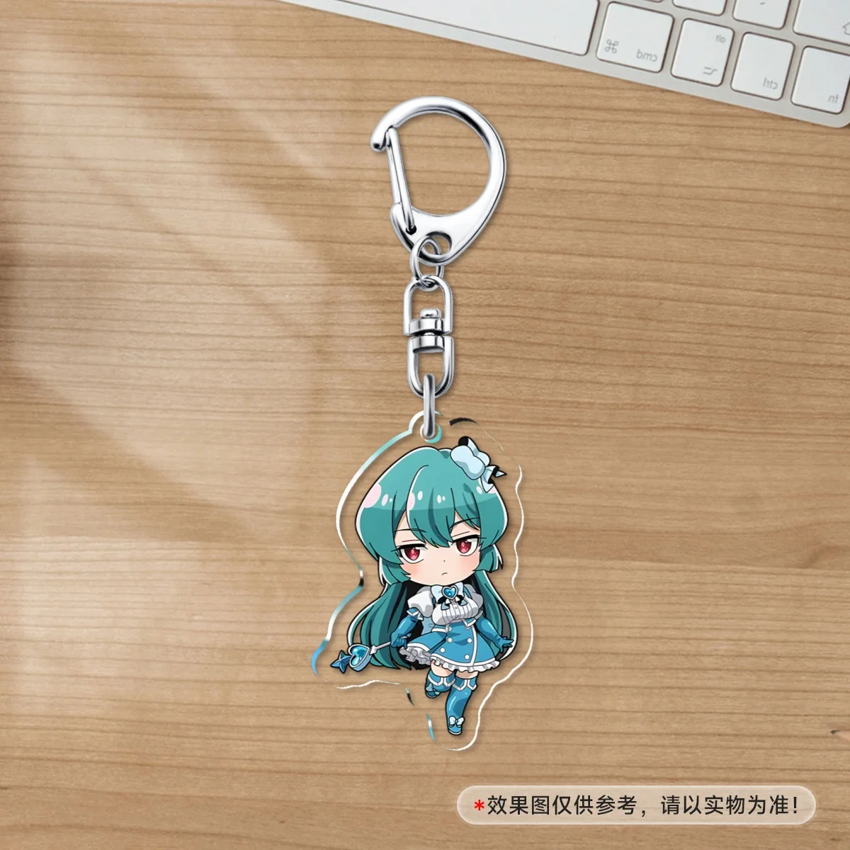 سلسلة مفاتيح أنيمي سحرية للفتيات ، سلسلة مفاتيح كاواي ، إكسسوارات قلادة الحقيبة