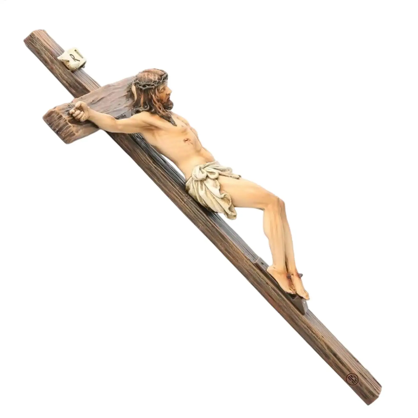 Figura de Jesús Pintada a Mano de 9.6 Pulgadas, Regalo Religioso para Pascua y Navidad, Decoración para el Altar del Hogar o Iglesia, Estatua de Resina