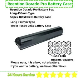 Reention Dorado Pro Ebike Battery Box 50 40 18650 E-bike Battery Case with Cells Spacers Holders 36V Dorado Battery Housing