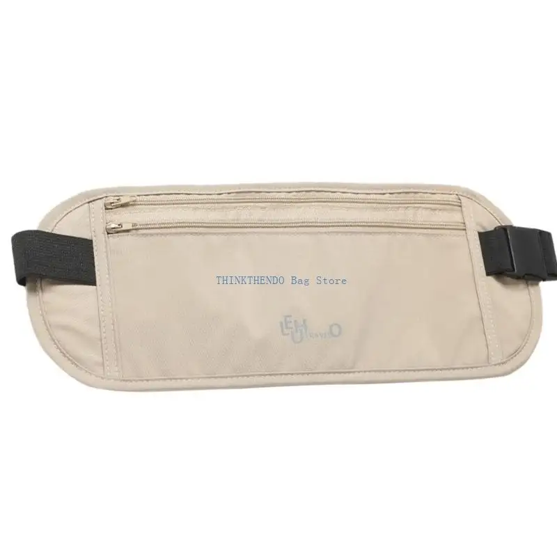 340D Invisible Waist Bag with Adjustable Strap Protective Case Secure Pouches Travel Accessory for Phone and