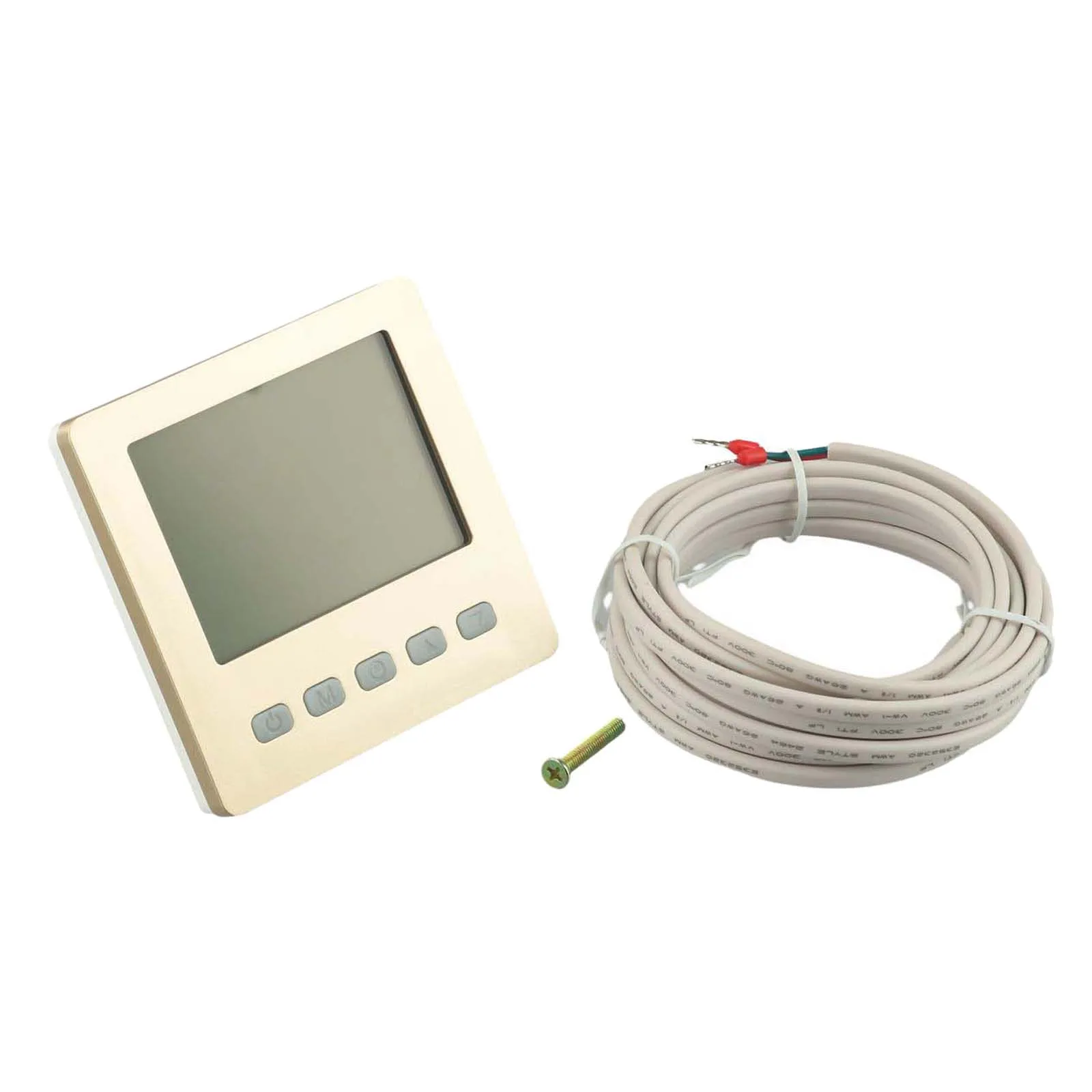 For Energy Management Silver Programmable Thermostat Room Thermostat Weekly Programmable 24H Timer Energy Efficient