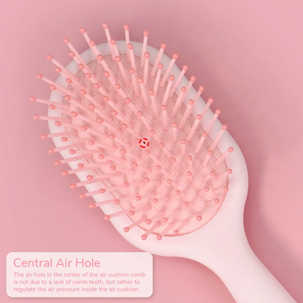 

1PC Soft and cute pig head care massage air cushion comb knotted hair comb dry and wet curly hair universal styling