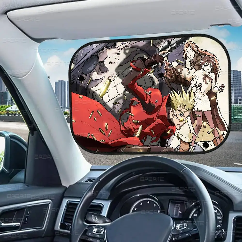 أنيمي Trigun Stampede 1 قطعة سيارة كهرباء ظلة UV حامي ذاتية اللصق نافذة السيارة الجانبية الشمس قناع طبقة حماية #5