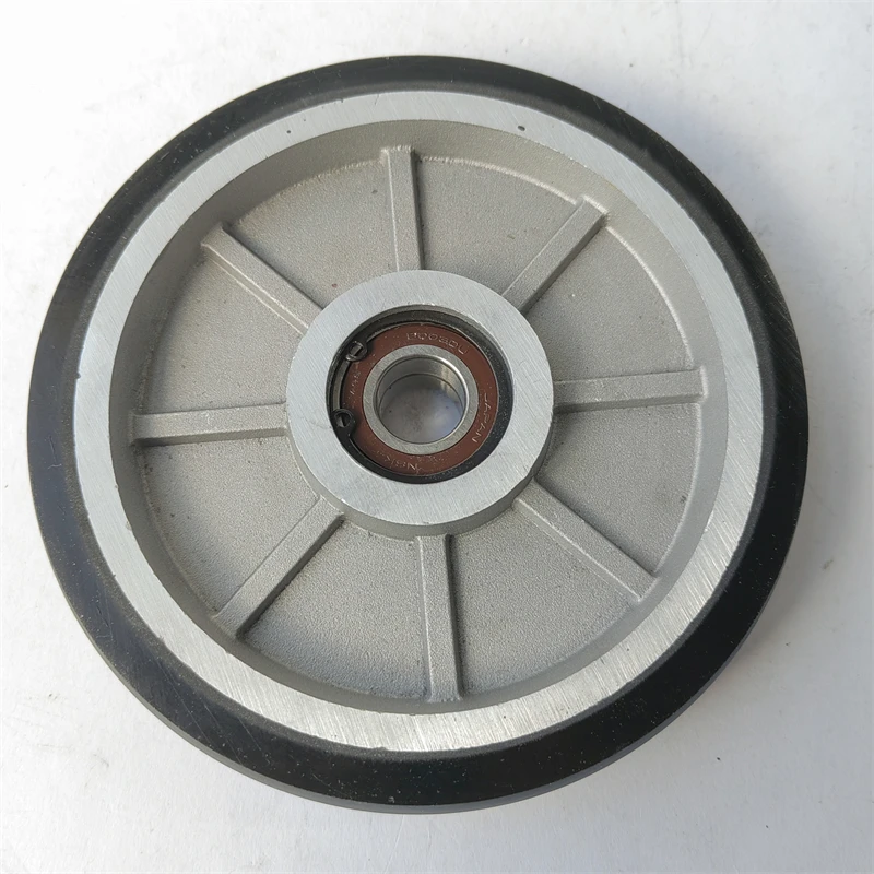 Elevator High Speed Guide Roller OD150mm W27mm Bearing 6003 150*27*6003