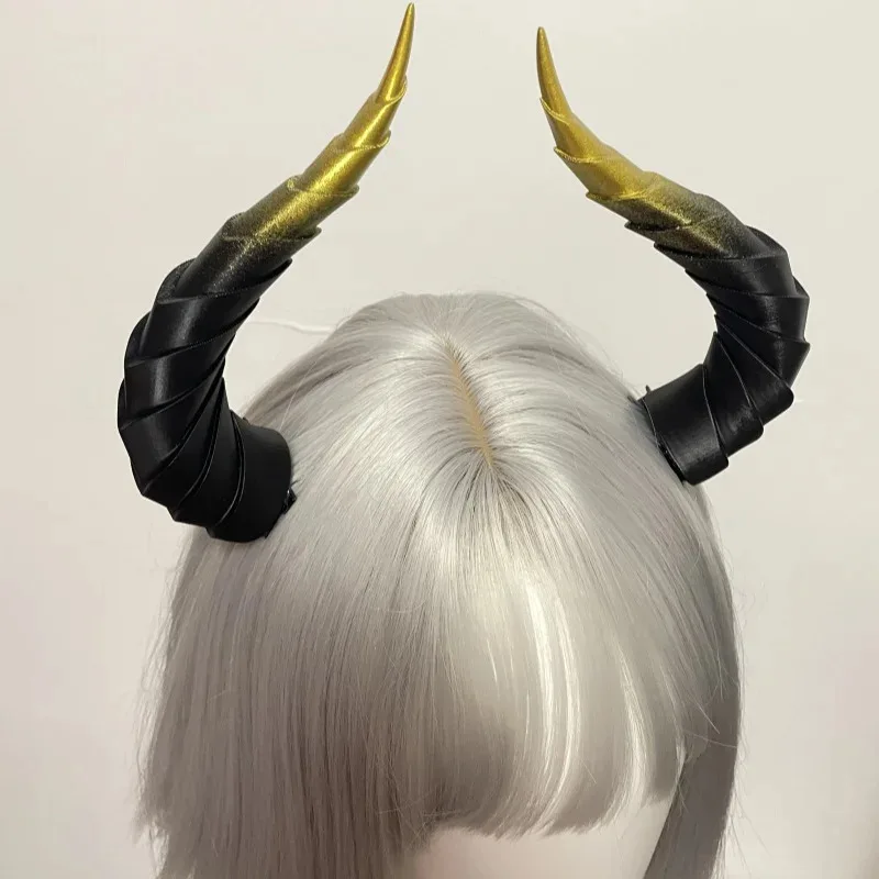 

2025 22 1 Pair Halloween Hair Clip Cool Demon Gothic Sweet Night Club Cosplay Costume Hairpins Punk Horn Accessori