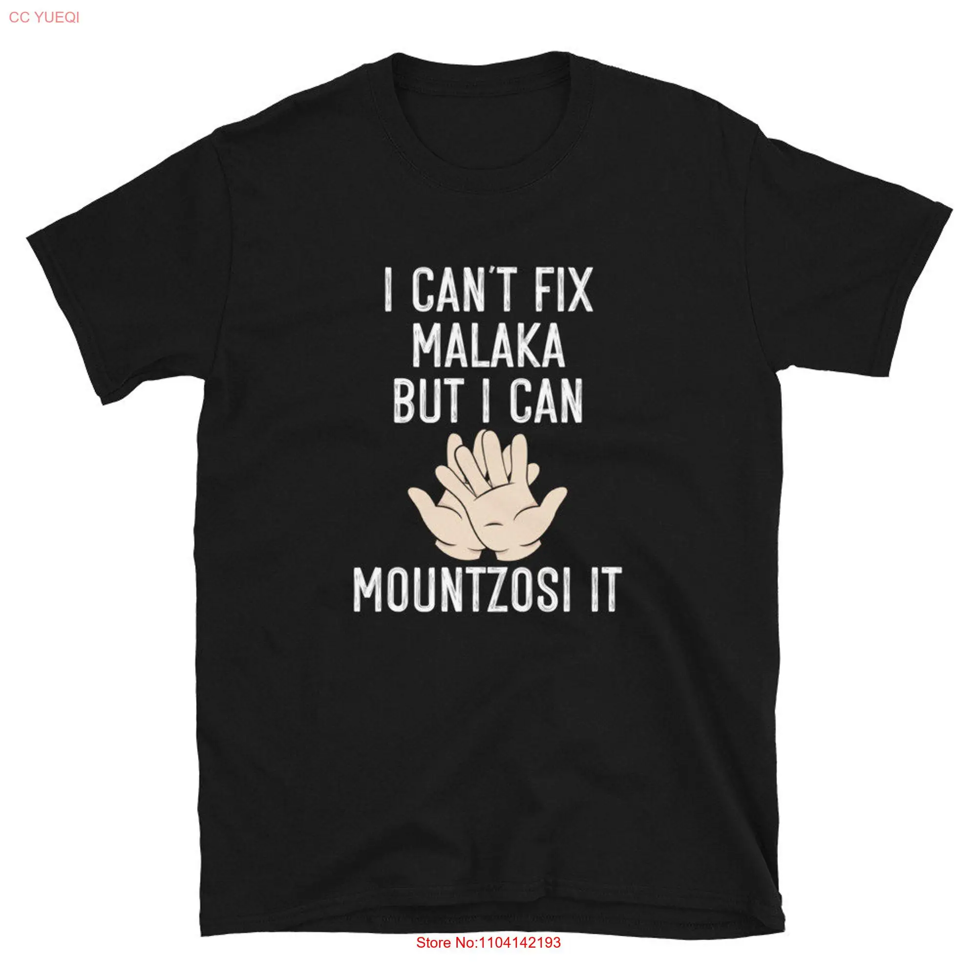 Camiseta I Can't Fix Malaka s, camisa de manga larga o corta para trabajo de marido, compañero de piso, para griego, compañero de trabajo