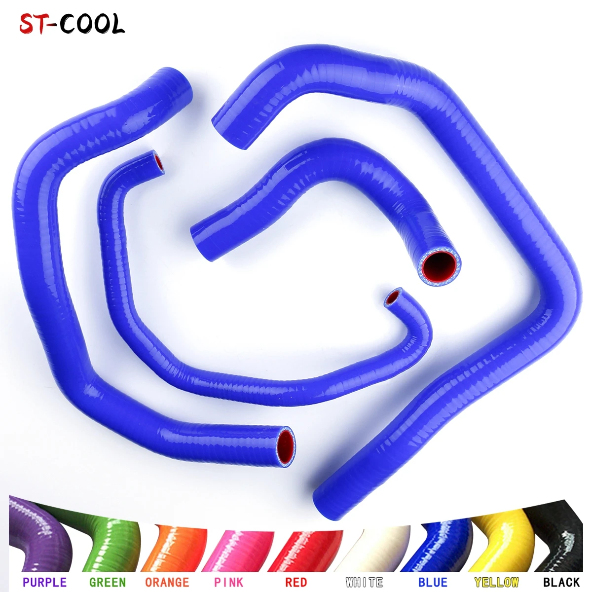 For Kawasaki ZX6R 636 2005-2006 Ninja ZX-6R ZX636 Silicone Radiator Hoses Kit Silicon Tubes 4Pcs 10 Colors