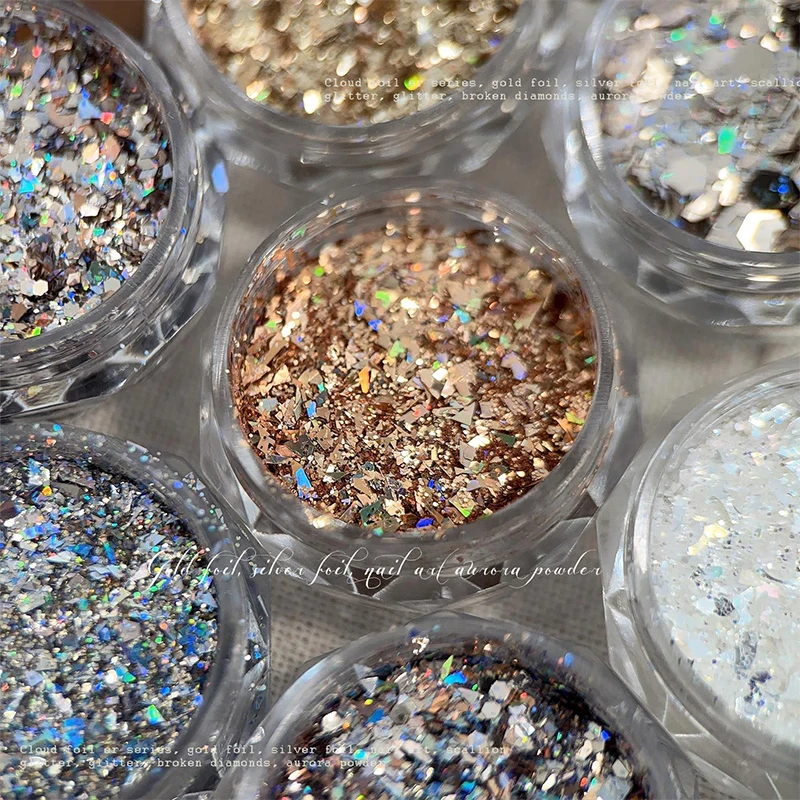 1 Box Mini Sprankelende Ster Nagel Glitter Sprankelende Pentagram Nageldecoratie Nagelsalon Ontwerp Accessoires DIY Nail Art Design