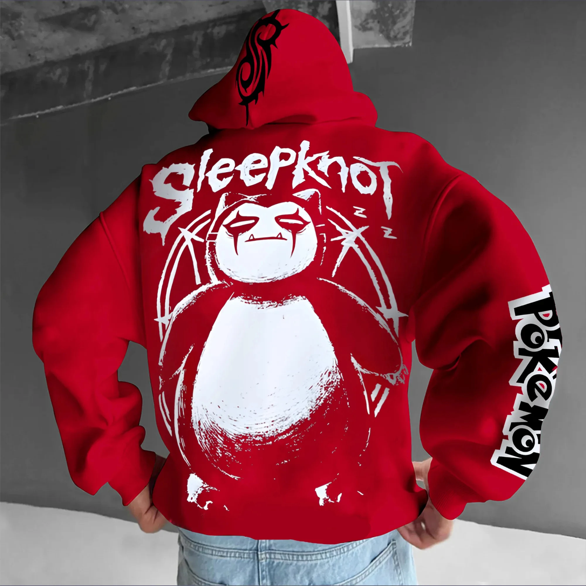 2026 Pokémon Street Style T-Shirt Bedrucktes Herren-Kapuzenpullover Damen Kinder Trendiges lässiges Kapuzen-Sweatshirt-Oberteil