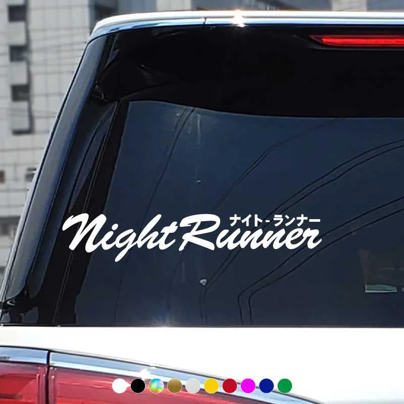 

Car Stickers Night Runner Racing Helmet Auto Front and Rear Window Vinyl Decals for BMW Mercedes Benz Volkswagen VW Audi Honda