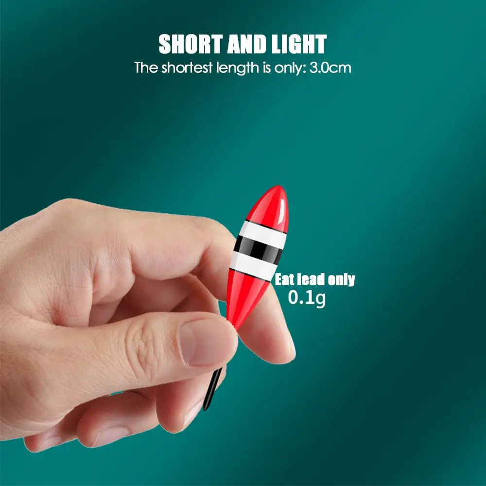 الروبيان المجموعة أحجام متنوعة تتقلب يطفو Bobbers الجليد الصيد إغراء تعويم مؤشر ضوء عصا يطفو