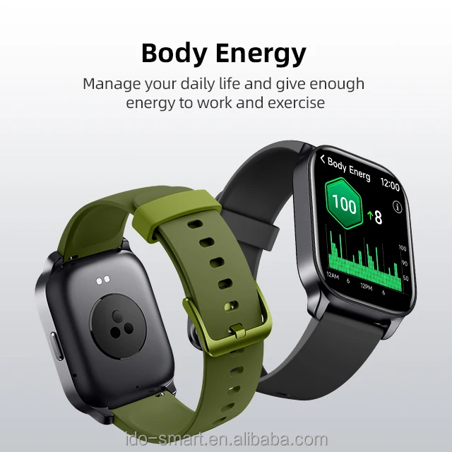 TJXL-IDO IDW17 moderne multifonctionnel 2.01 "mode Smartwatch IP68 étanche appel surveillance de la santé Mode multisport
