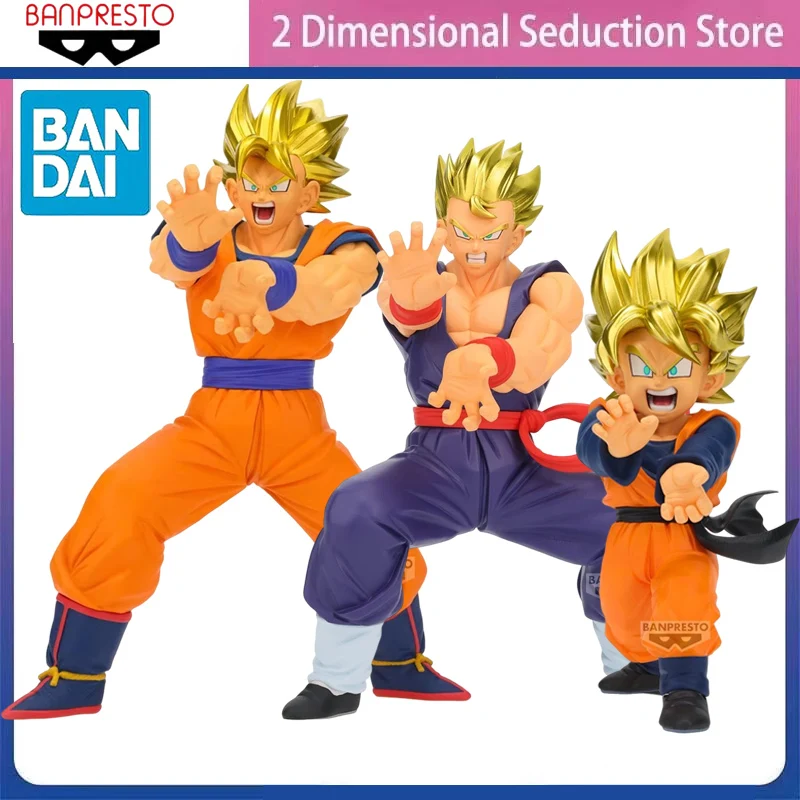 En Stock BANPRESTO BLOOD OF SAIYANS Dragon Ball Z Super Saiyan Son Goku Son Gohan Son Goten Figuras de Acción de PVC Anime Modelo Juguete