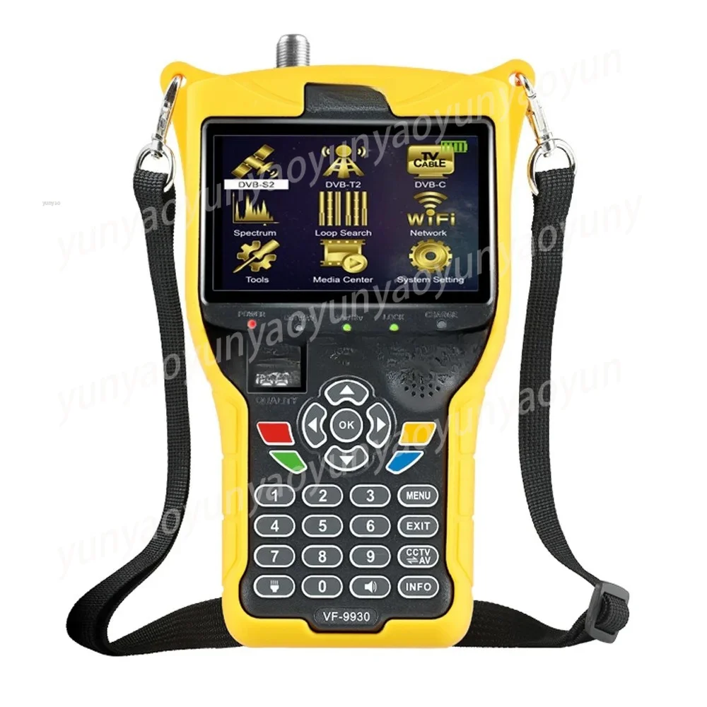 VF‑9930 Pro DVB‑S2/T2 Satellite Finder Portable Star Searcher for Antenna Signal Adjustment
