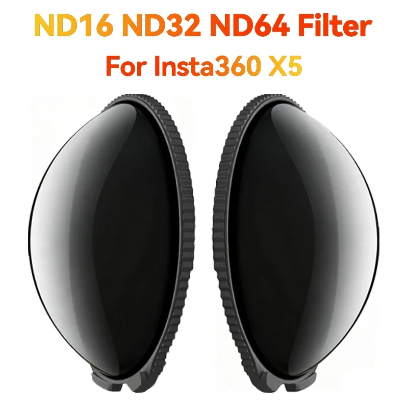 

ND Filters Compatible with Insta360 X5 ND16 ND32 ND64 Lens Filter Set Light Reduction Optical Glass For Insta 360 X5 Accessories