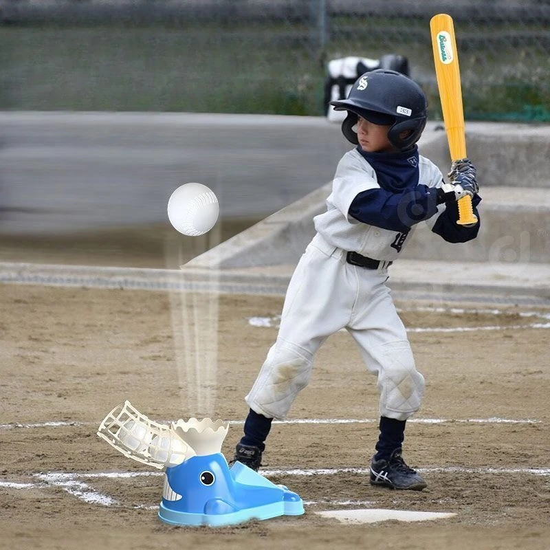 Children Baseball Serve Machine Indoor Outdoor Baseball Throwing Machine Durable Baseballs Trainer Portable Sports Equipment