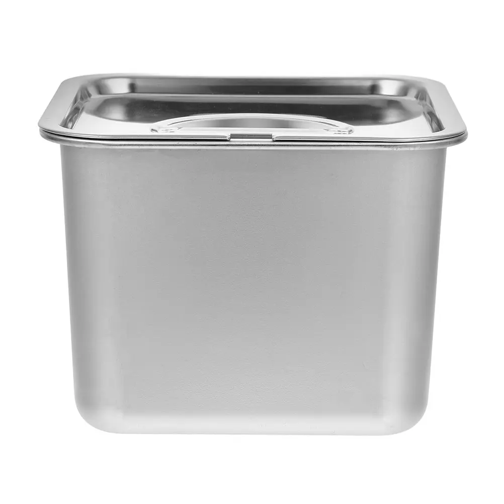 

1pc Stainless Steel Ice Cream Container For Freezer Storage Keeps Treats Fresh No Spill Lid Metal Dessert Cup Compact