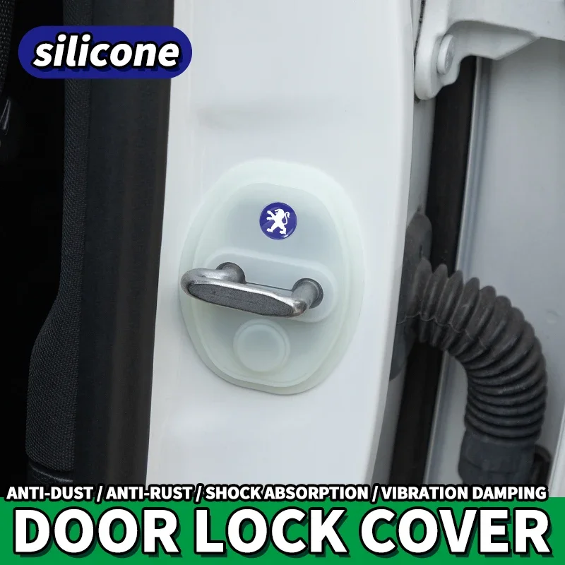 

Silicone Car Door Protector - Shockproof, Mute, Dustproof For Peugeot 208 E-208 2008 3008-GT E-3008 308 3008 508 208-GT 504truck