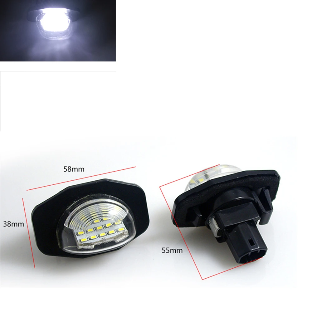 

For Toyota Corolla Sienna Alphard Urban Cruiser LED License Plate Light Turn Signal Indicator Rear Tail Number Panel Bulb Lamp